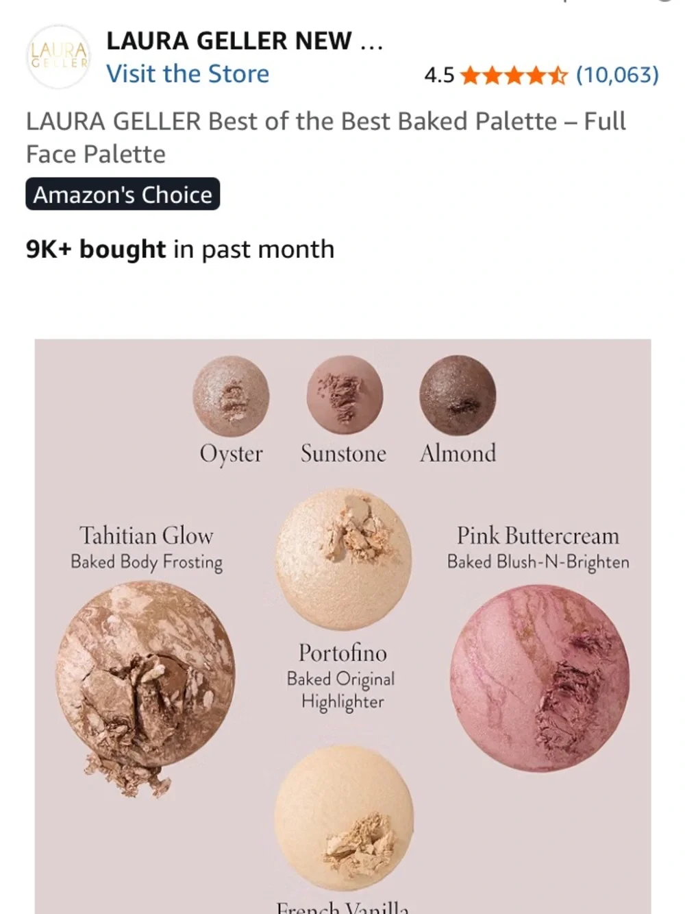 Laura Geller Pink & Neutral Full Face Baked Palette